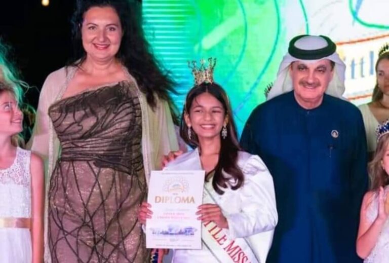 भारत की बेटी मिराया को 2023 का लिटिल मिस यूनाइटेड वर्ल्ड  ख़िताब