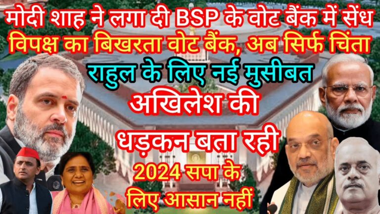 मोदी शाह ने लगा दी BSP के वोट बैंक में सेंध राहुल के लिए नई मुसीबत